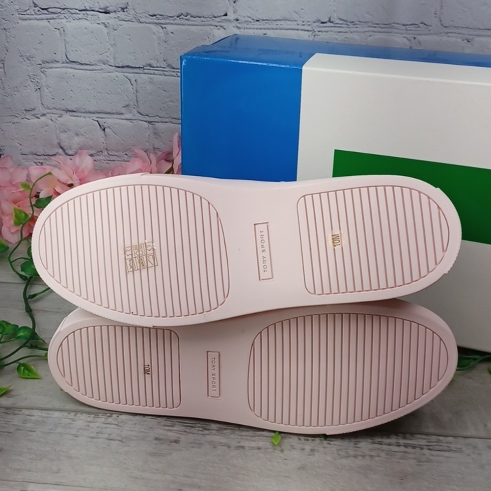 Tory Burch Sport Ruffle Sneaker Cotton Pink NIB - Picture 4 of 11
